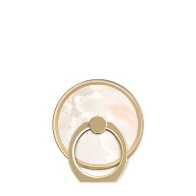 Magnetic Ring Mount Rose Pearl Marble