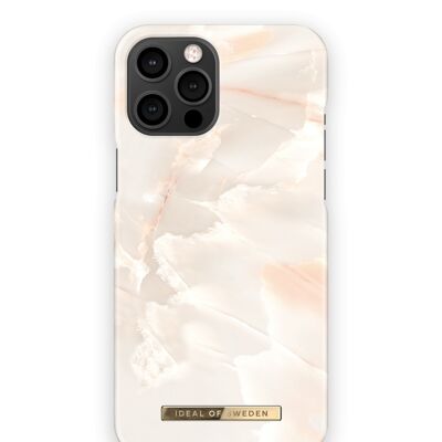 Custodia alla moda per iPhone 13 Pro Max in marmo rosa perla