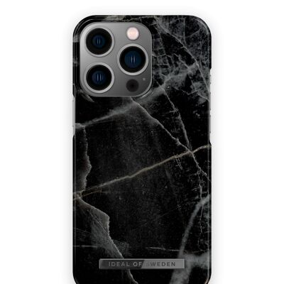 Coque Fashion iPhone 13 Pro Black Thunder Marble