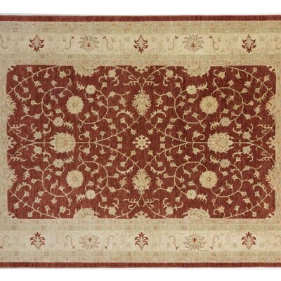 Afghan Chobi Ziegler 362x249 tappeto annodato a mano 250x360 rosso, orientale, pelo corto