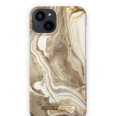 Coque Fashion iPhone 13 Golden Sand Marble