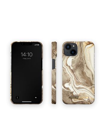 Coque Fashion iPhone 13 Golden Sand Marble 3