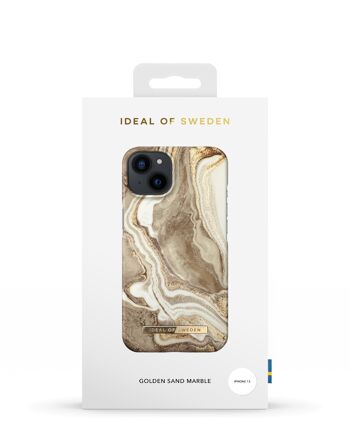 Coque Fashion iPhone 13 Golden Sand Marble 4