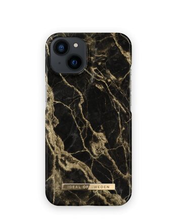 Coque Fashion iPhone 13 Golden Smoke Marble 1