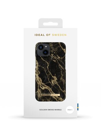 Coque Fashion iPhone 13 Golden Smoke Marble 6