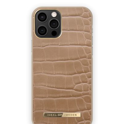 Atelier Coque iPhone 12 Pro Camel Croco