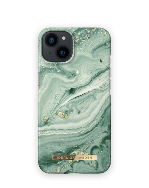 Fashion Case iPhone 13 Mint Swirl Marble