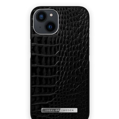 Custodia Atelier per iPhone 13 Neo Noir Croco Silver