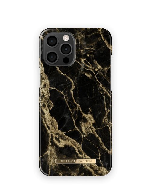 Fashion Case iPhone 13 Pro Max Golden Smoke Marble