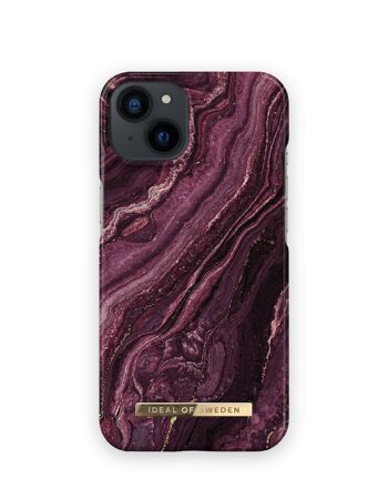 Coque Fashion iPhone 13 Prune Dorée 1