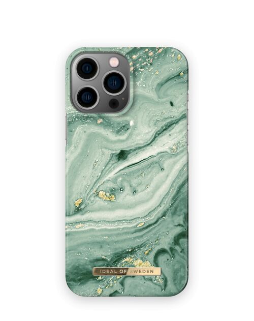 Fashion Case iPhone 13 Pro Max Mint Swirl Marble