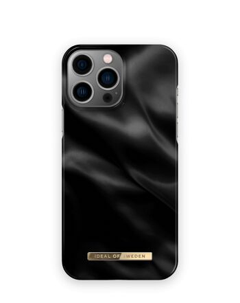 Coque Fashion iPhone 13 Pro Max Noir Satiné 1