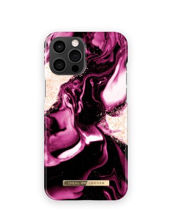 Coque Fashion iPhone 13 Pro Max Golden Ruby Marble 1