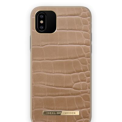 Atelier Hülle iPhone X Camel Croco