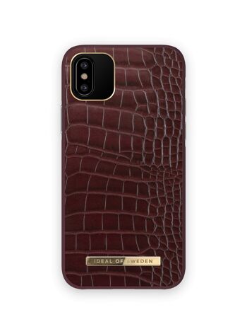 Atelier Coque iPhone X Scarlet Croco 1