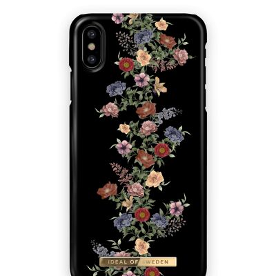 Custodia alla moda per iPhone X floreale scuro