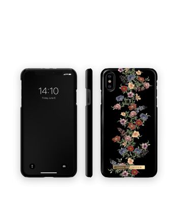 Coque Fashion iPhone X Floral Foncé 4