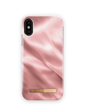 Coque Fashion iPhone X Rose Satin 1