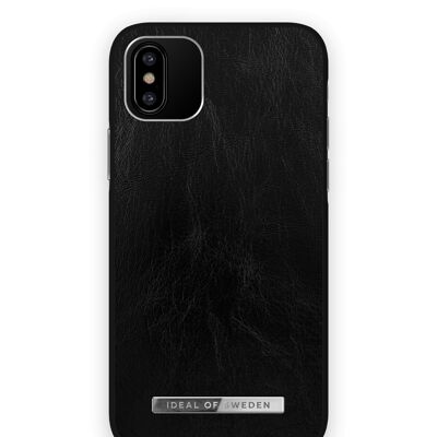 Atelier Hülle iPhone XS Glossy Black Silver