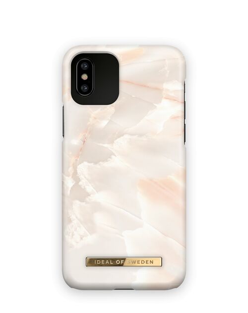 Fashion Case iPhone XS Rose Pearl Marble