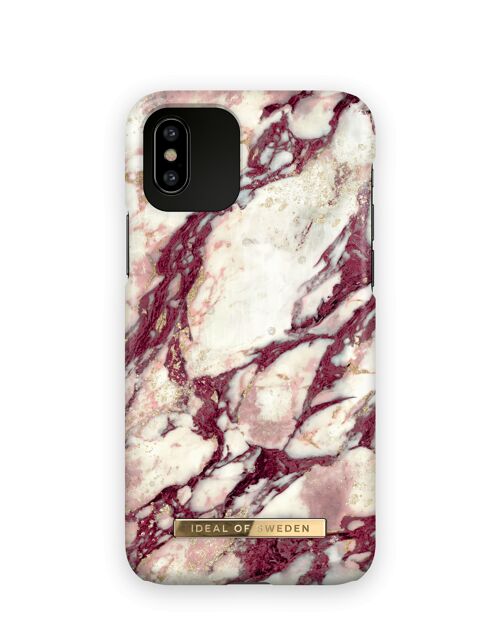 Fashion Case iPhone XS Calacatta Ruby Marble