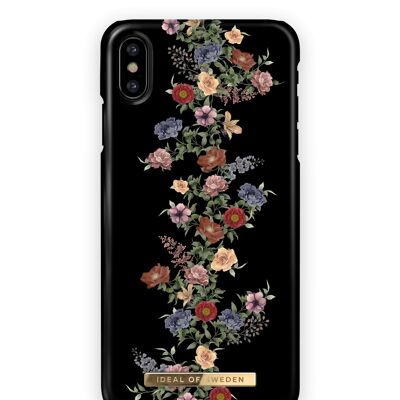 Fashion Case iPhone Xs Dark Floral