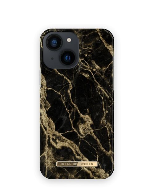 Fashion Case iPhone 13 Mini Golden Smoke Marble