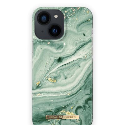 Coque Fashion iPhone 13 Mini Mint Swirl Marble