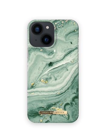 Coque Fashion iPhone 13 Mini Mint Swirl Marble 1