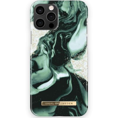 Fashion Case iPhone 12 Pro Golden Olive Marble