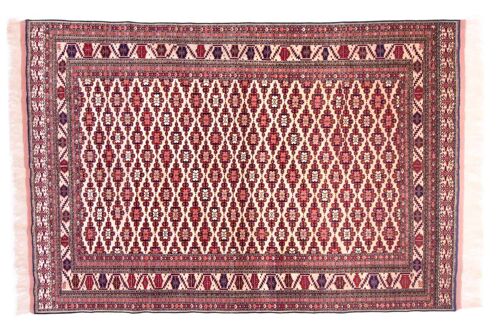 Afghan Mauri Kabul 280x188 Handgeknüpft Teppich 190x280 Braun Geometrisch Muster