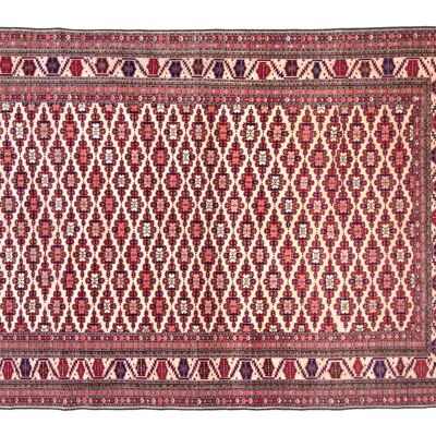 Afghan Mauri Kabul 280x188 Handgeknüpft Teppich 190x280 Braun Geometrisch Muster