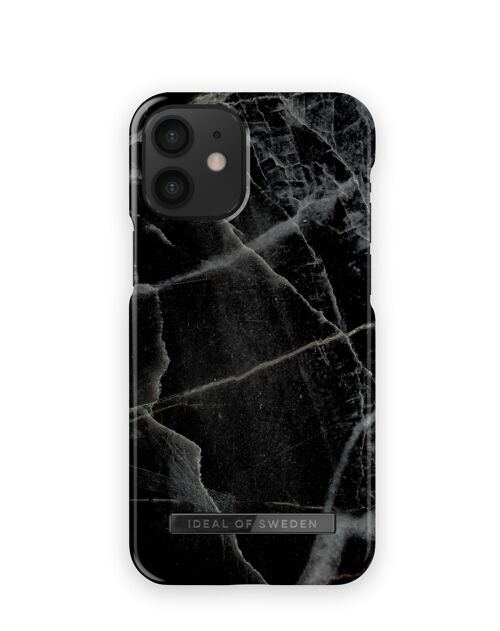 Fashion Case iPhone 12 Mini Black Thunder Marble