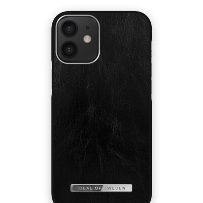 Custodia Atelier iPhone 12 Mini Nero Lucido Argento