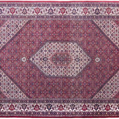 Bidjar 14/70 246x173 Handgeknüpft Teppich 170x250 Rot Geometrisch Muster Kurzflor