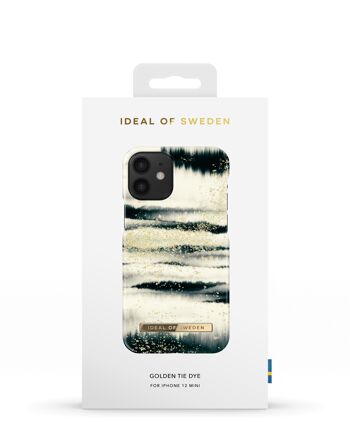 Coque Fashion iPhone 12 Mini Golden Tie Dye 7