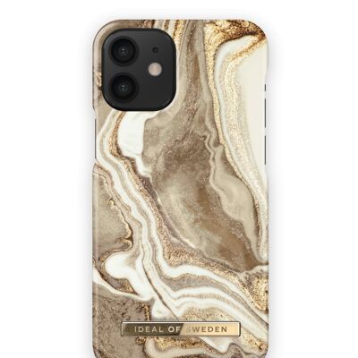 Fashion Case iPhone 12 Mini Gold Sand Marble