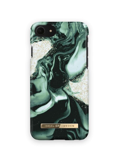 Fashion Case iPhone SE Golden Olive Marble