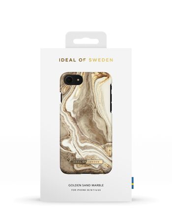 Coque Fashion iPhone SE (2020) Golden Sand Marble 6