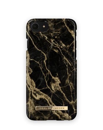Coque Fashion iPhone SE (2020) Golden Smoke Marble 1