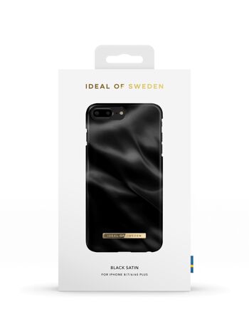 Coque Fashion iPhone 8 Plus Noir Satiné 5