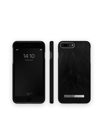 Atelier Coque iPhone 8 Plus Noir Brillant Argenté 4