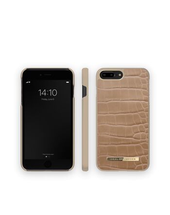 Atelier Coque iPhone 8 Plus Camel Croco 5