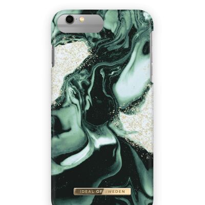 Fashion Case iPhone 8 Plus Golden Olive Marble
