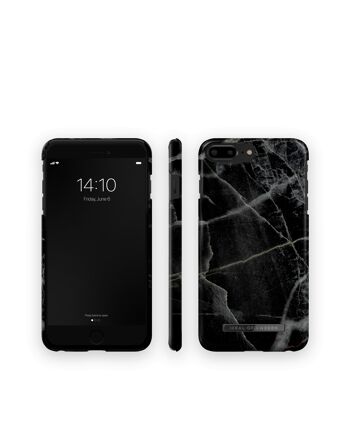 Coque Fashion iPhone 8 Plus Black Thunder Marble 5