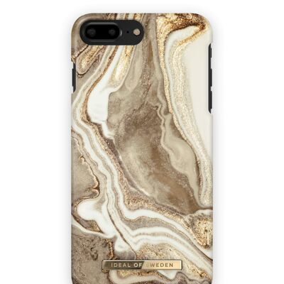 Fashion Case iPhone 8 Plus Golden sand marble