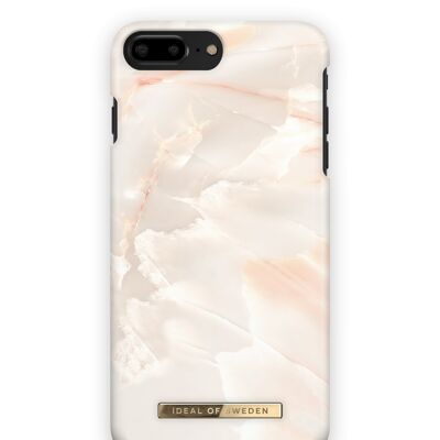 Custodia alla moda per iPhone 8 Plus in marmo rosa perla