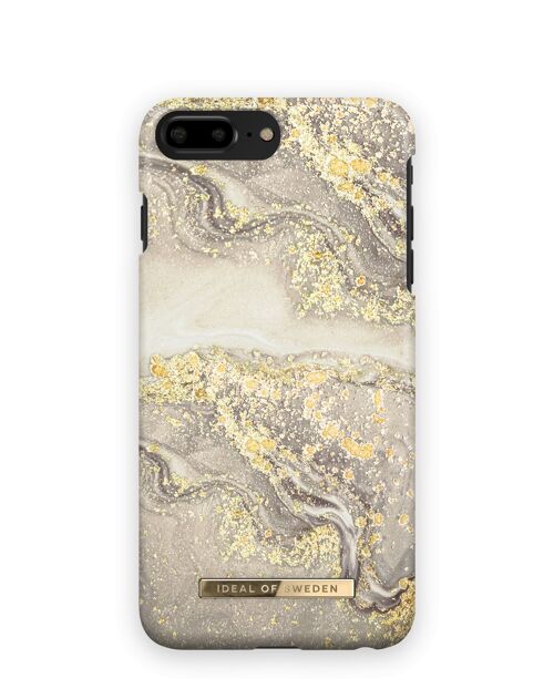 Fashion Case iPhone 8 Plus Sparkle Greige Marble