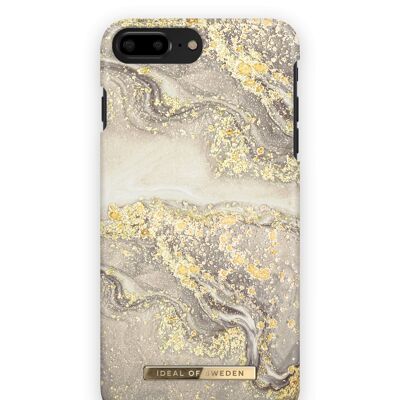 Fashion Case iPhone 8 Plus Sparkle Greige Marmor