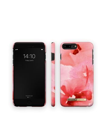 Coque Fashion iPhone 8 Plus Corail Blush Floral 4